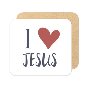 Religious Coaster - I Love Jesus