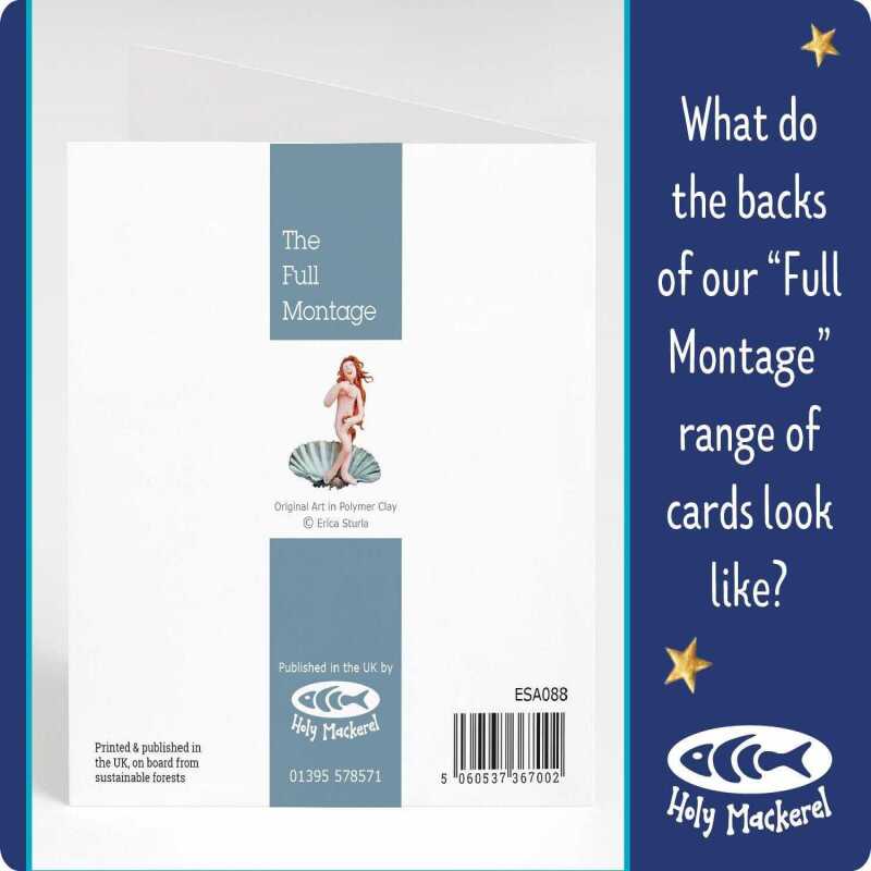 Game on, blank rugby themed card - designed by Erica Sturla - 15cm square and blank inside, made in the UK
