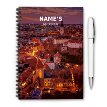 Personalised A5 Artwork Notebook - Estonia - Italy