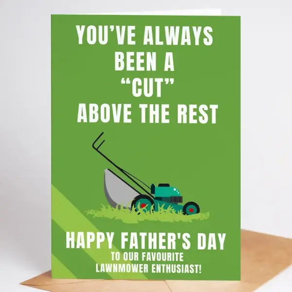 Father's Day Card - Always Been A Cut Above The Rest - Small (Approx. A6 | 105mm x 148mm | 4.1in x 5.8in) - Standard Smooth Card