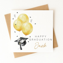 Personalised Graduation Card - Happy Graduation - Standard Smooth Card