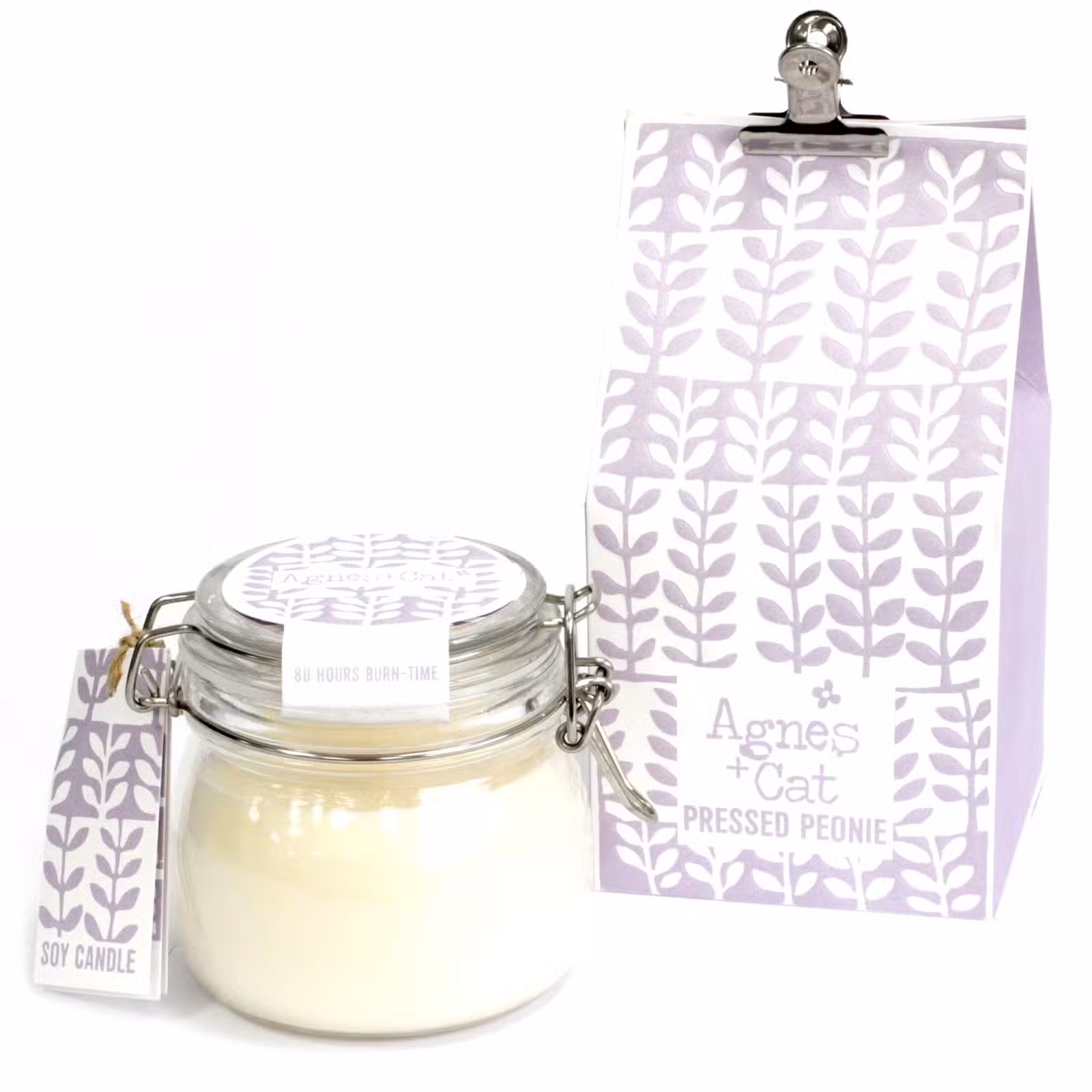 Pressed Peonies Soy Wax Candle