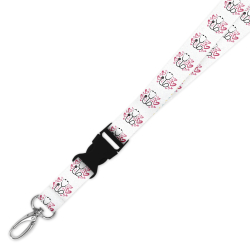 Double Breakaway Lanyard - Stethoscope & Hearts