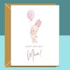 Personalised Birthday Card for any age - 1st, 2nd, 3rd, 4th, 5th - For niece, daughter, sister, friend or anyone else - Gift Ideas - Custom - Blank inside - Regular - Matte