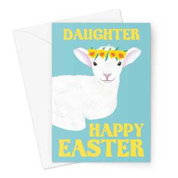 Easter Lamb Daughter Card
