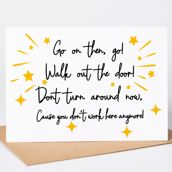 New Job Card - Go On Then Go! - Small (A6)