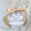 8cm or 10cm First Christmas as Mr & Mrs Bauble,Mr & Mrs Ornament,Mr & Mrs gift - Crystals - 8cm