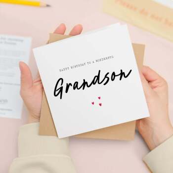 Birthday Card For Grandson Happy Birthday Card For Grandson Simple Birthday Card For Wonderful Grandson Birthday Card