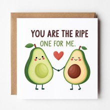 Valentine's Day Card - You Are The Ripe One For Me - Standard Smooth Card