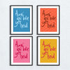 Scottish, Scots, Scotland dialect, sayings print - A5 - Glossy - Blue