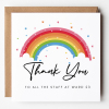 Thank You Doctor Card Rainbow hospital ward Card