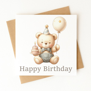 Birthday Card - Happy Birthday Bear