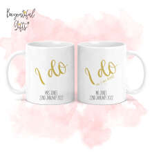 Personalised Wedding Mug Set - I Do & I Do As I'm Told