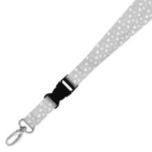 Double Breakaway Lanyard - Grey Daisy