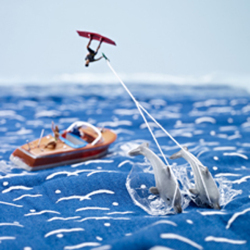 Flippin' Fantastic 150mm Square Greetings Card by Akiko Ida and Pierre Javelle
