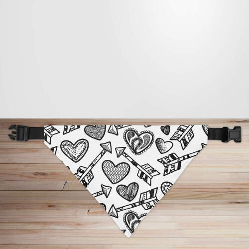 Valentine's Day Hearts & Arrows Dog/Puppy Bandana