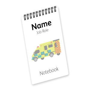 Personalised Pocket Notepad Jotter - Ambulance