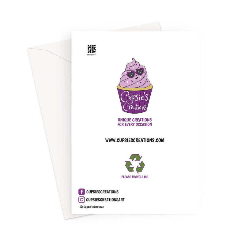 Niece Birthday Card - Out Of This World Anime Girl - A5 Portrait - 1 Card