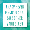 Holy Mackerel yarn stash funny greetings card - from the Frankly My Dear humour and celebrations range - 15cm square and blank inside for your message - made in the UK