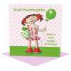 Cute great granddaughter birthday card for a little girl - designed by Erica Sturla - 15cm square and blank inside, made in the UK