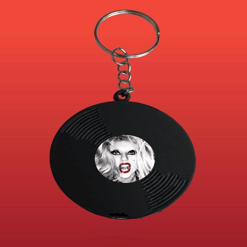 Lady Gaga Vinyl Keyring / Keychain - Tour