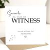 Will you be our witness Personalised Wedding Day Card be our witness, personalised card for wedding, personalised will you be our witness - Add a Message