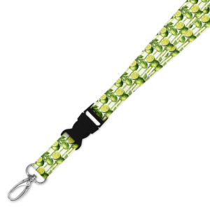 Double Breakaway Lanyard - Lime Stripes