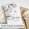 Thank You Cards, Wedding Thank You Cards, Floral Thank You Card - Personalised, Thank you wedding guest cards, Floral wedding cards - A6 - 4.1" x 5.8" - Pack of 20