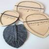 Macrame Leaf & Feather Cutting Template / Macrame Wall Hanging Tool /  Macrame Cutting Template / Cutting Tool - Extra Small