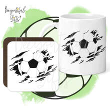 Mug & Coaster Set - Torn Football