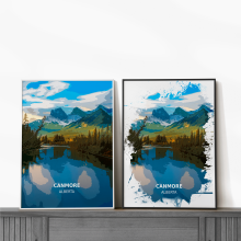 Canmore - Alberta - High Gloss Print - A4 - Standard