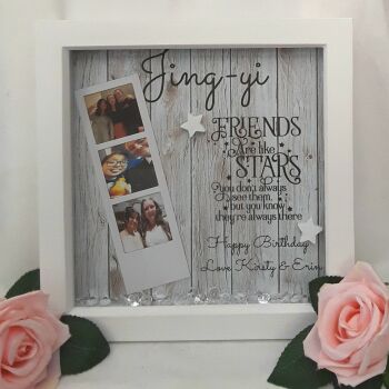 Personalised friend box frame,friend frame,friend gift,friends are like stars