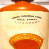 The Pioneer Furnishing Stores Liverpool Ceramic Hot Water Bottle - Vintage - Great Window Piece