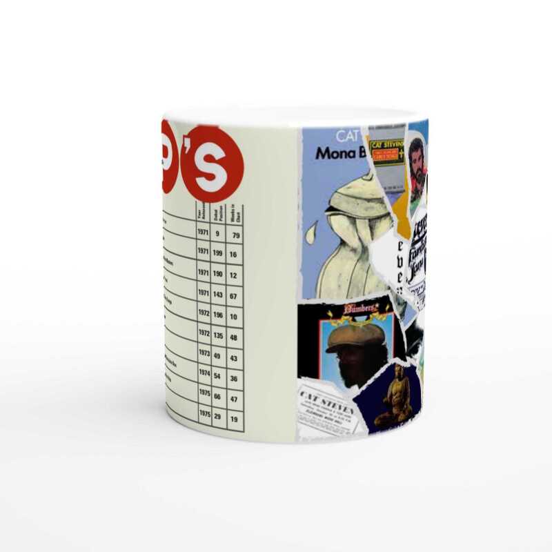 Cat Stevens Inspired Anthology of First Ten Albums USA Style Mug