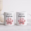 Worlds Best Dog Mum Mug, Best Dog Dad Mug, Personalised Dog Mum, Dog Paw Mug, Custom Mug, Gifts For Dog Mum, Dog - GREY - 1