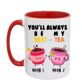 My Best Tea Personalized Mug – Custom Bestie Gift ☕💖