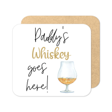 Personalised Drinks Coaster - Name's Whiskey Goes Here!