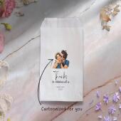 Personalised Wedding Candy Bags | Your Picture Cartoonised | 15cm × 10cm | White | Wedding, Party