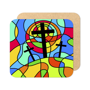 Easter Coaster - Easter Stained Glass Window