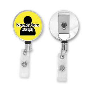 Personalised Metal ID Reel - Classic Yellow - Doctor Icon