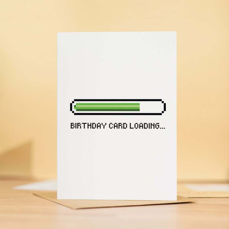 Birthday Card For Him Birthday Card For Boyfriend or Husband Card For Friend Birthday Card For Son or Grandson Birthday Card For Gamer - Large (5x7) / Blank Message