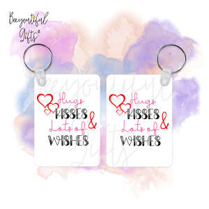 Key Ring - Hugs, Kisses & Lots of Wishes