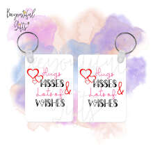 Key Ring - Hugs, Kisses & Lots of Wishes