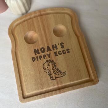 Personalised Dippy Egg Breakfast Board / Easter Gifts for Kids / Personalised Egg and Toast Board / Egg Cup Tray