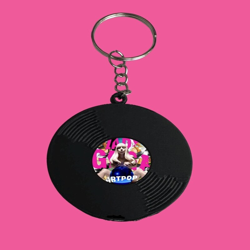 Lady Gaga Vinyl Keyring / Keychain - Tour