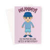 Funny Mummy Birthday Card - Boy Crocs - A5 Portrait - 1 Card