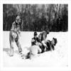 Family in Snow - a 17.5 x 12.5cm Christmas Card from Holy Mackerel's Alternative Image Range of Festive Designs.