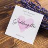 Goddaughter birthday card personalised pink heart design custom name handmade minimalist greeting - Smooth No Message - Kraft Brown
