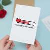 Valentine's Day Card For Boyfriend or Husband Card For Friend Valentine's Day Card For Gamer - Portrait (5x7) / Blank Inside