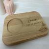 Personalised Engraved Wooden Tea and Biscuit Board / Gift for Birthday Housewarming Mothers Day / Serving Board / Coffee and Cake - Design 1 - Tea & Biscuits